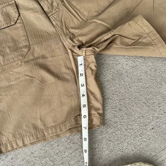 YMC Mens Khaki Utility Shorts Size 34 Cotton Casual Military Style - Picture 3 of 4